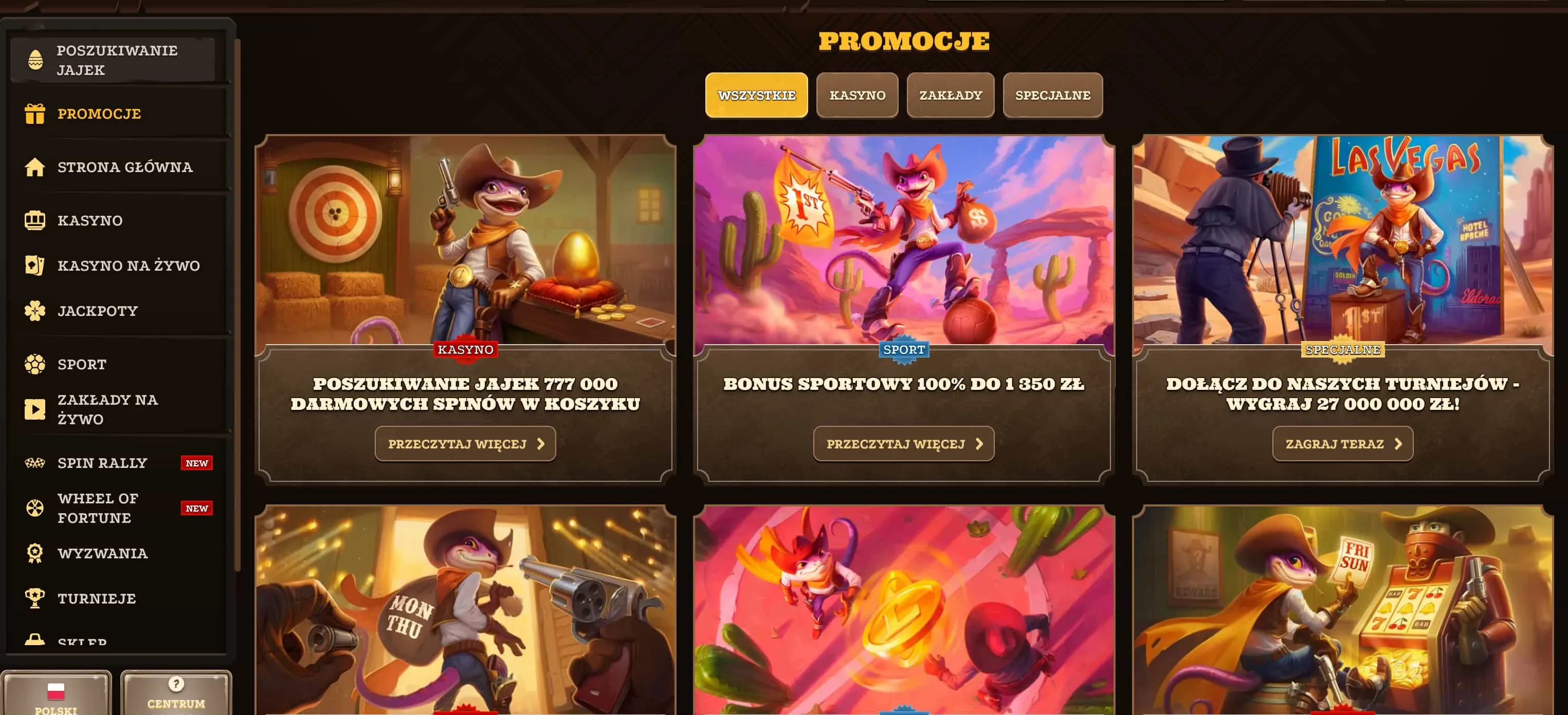 Lizaro Casino &mdash; Co Kryje się w Bibliotece Gier?